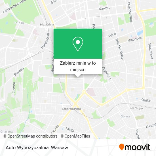 Mapa Auto Wypożyczalnia