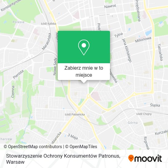 Mapa Stowarzyszenie Ochrony Konsumentów Patronus