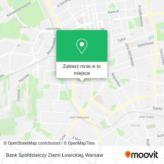 Mapa Bank Spółdzielczy Ziemi Łowickiej