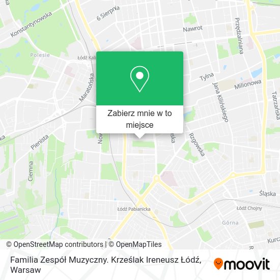 Mapa Familia Zespół Muzyczny. Krześlak Ireneusz Łódź