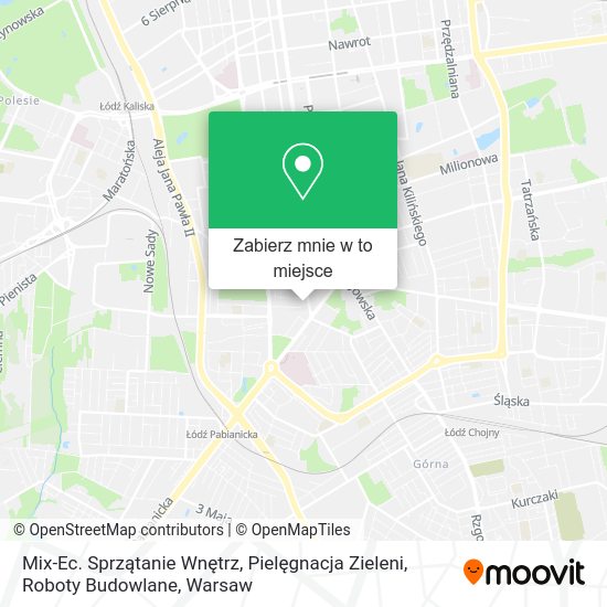 Mapa Mix-Ec. Sprzątanie Wnętrz, Pielęgnacja Zieleni, Roboty Budowlane