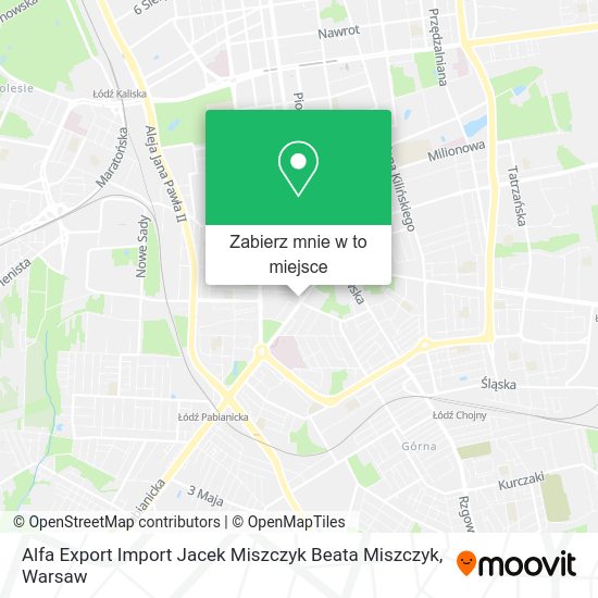 Mapa Alfa Export Import Jacek Miszczyk Beata Miszczyk