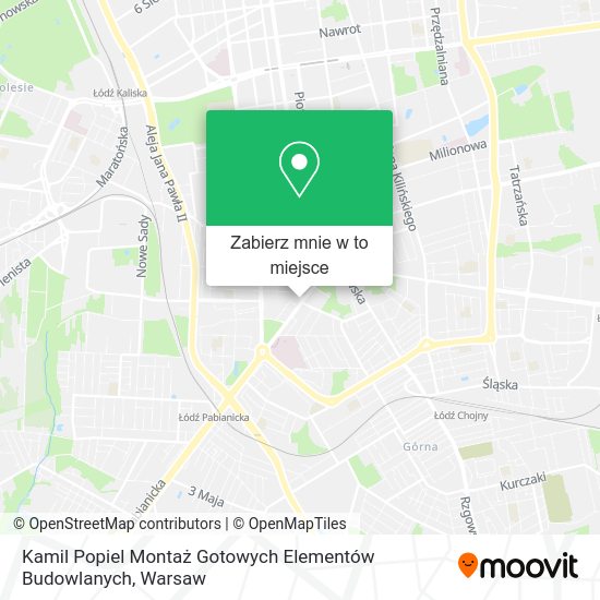 Mapa Kamil Popiel Montaż Gotowych Elementów Budowlanych