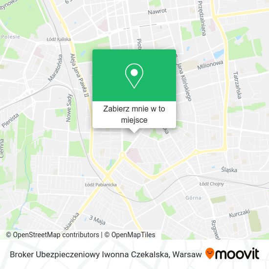 Mapa Broker Ubezpieczeniowy Iwonna Czekalska