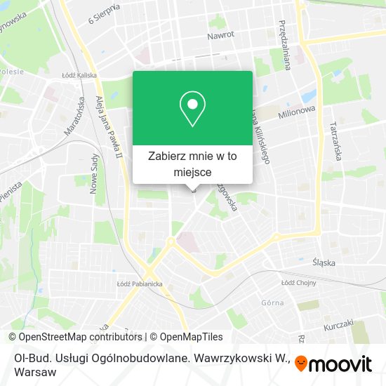 Mapa Ol-Bud. Usługi Ogólnobudowlane. Wawrzykowski W.
