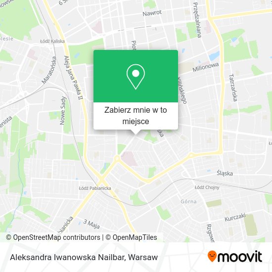 Mapa Aleksandra Iwanowska Nailbar