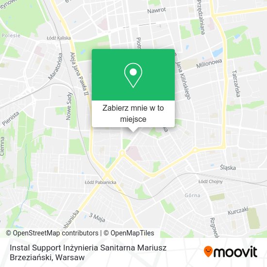 Mapa Instal Support Inżynieria Sanitarna Mariusz Brzeziański