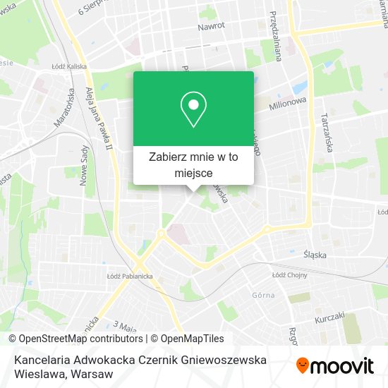 Mapa Kancelaria Adwokacka Czernik Gniewoszewska Wieslawa