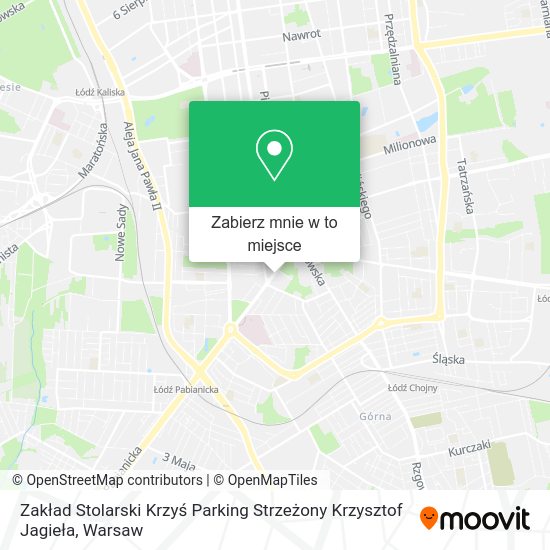 Mapa Zakład Stolarski Krzyś Parking Strzeżony Krzysztof Jagieła