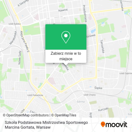 Mapa Szkoła Podstawowa Mistrzostwa Sportowego Marcina Gortata