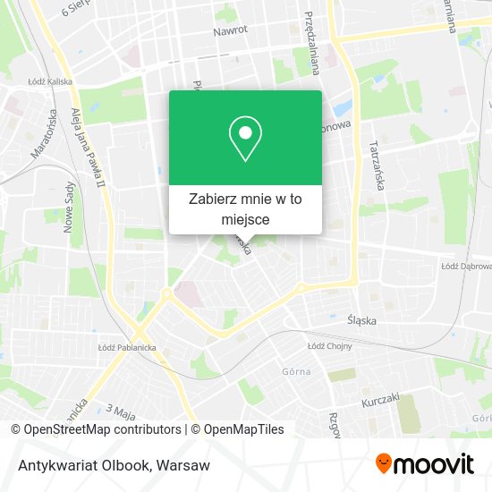 Mapa Antykwariat Olbook