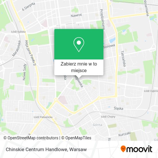 Mapa Chinskie Centrum Handlowe