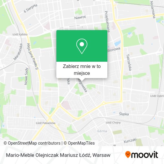 Mapa Mario-Meble Olejniczak Mariusz Łódź