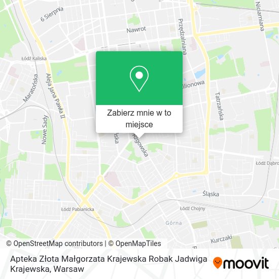 Mapa Apteka Złota Małgorzata Krajewska Robak Jadwiga Krajewska