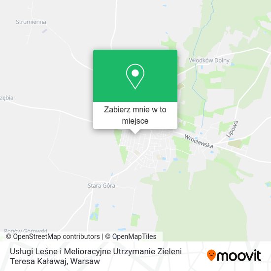 Mapa Usługi Leśne i Melioracyjne Utrzymanie Zieleni Teresa Kaławaj