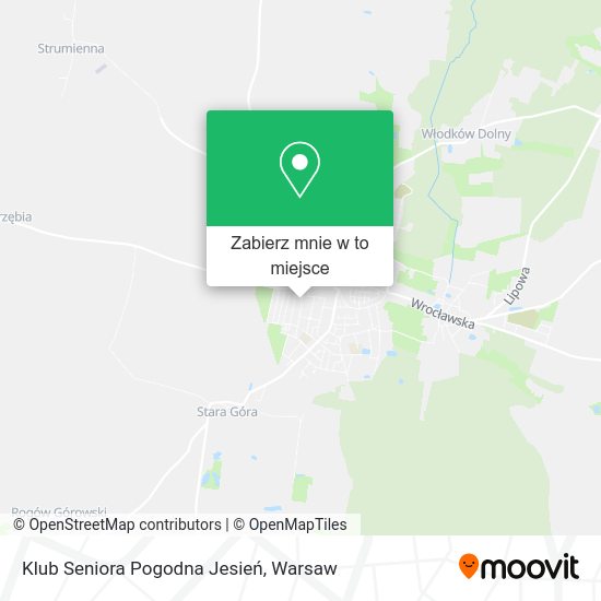 Mapa Klub Seniora Pogodna Jesień