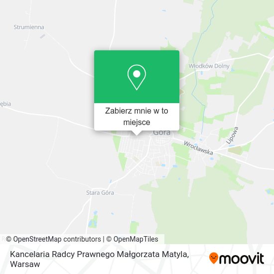 Mapa Kancelaria Radcy Prawnego Małgorzata Matyla