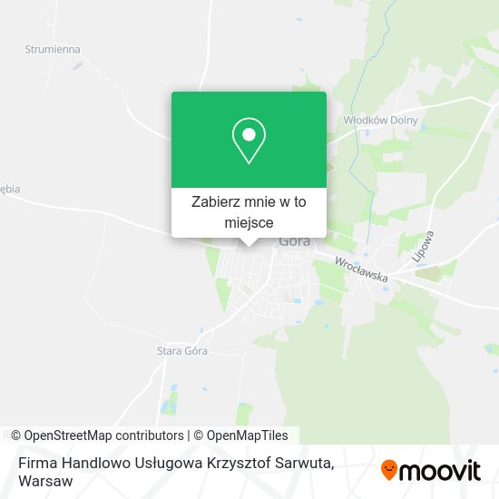 Mapa Firma Handlowo Usługowa Krzysztof Sarwuta