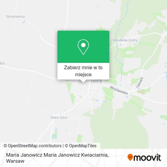 Mapa Maria Janowicz Maria Janowicz Kwiaciarnia