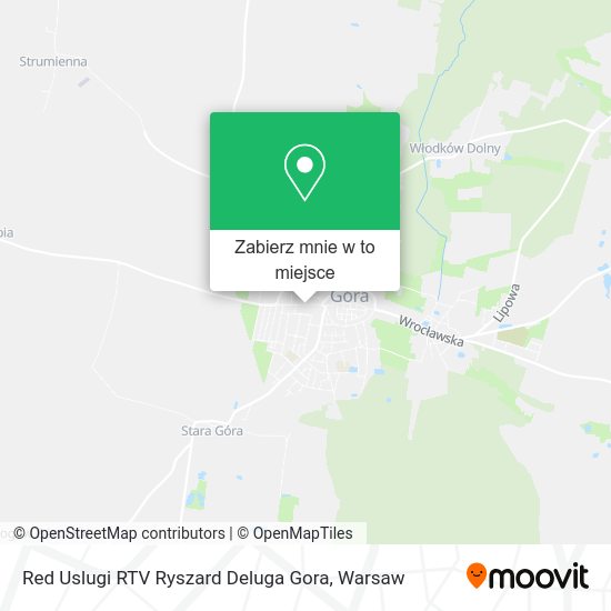 Mapa Red Uslugi RTV Ryszard Deluga Gora