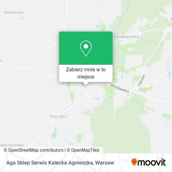 Mapa Aga Sklep Serwis Kalecka Agnieszka