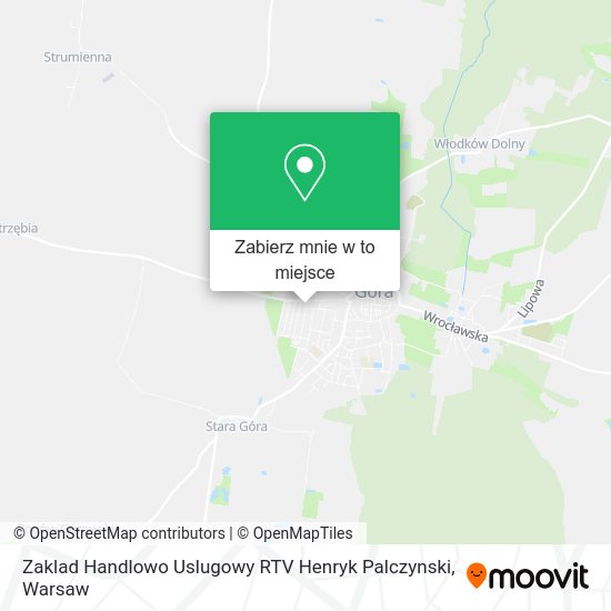 Mapa Zaklad Handlowo Uslugowy RTV Henryk Palczynski