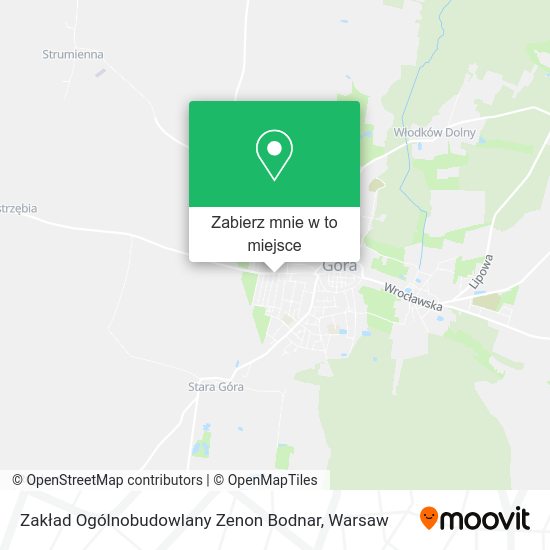 Mapa Zakład Ogólnobudowlany Zenon Bodnar