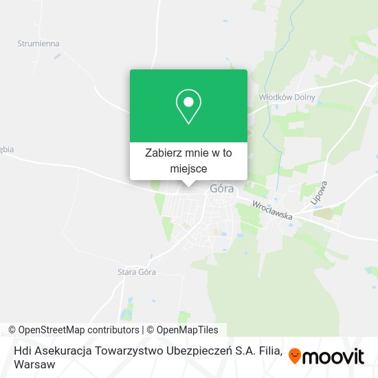 Mapa Hdi Asekuracja Towarzystwo Ubezpieczeń S.A. Filia