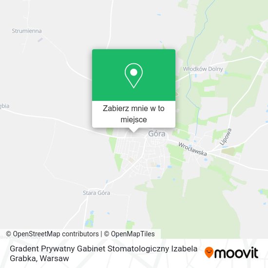 Mapa Gradent Prywatny Gabinet Stomatologiczny Izabela Grabka