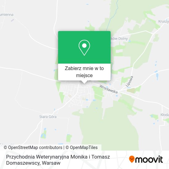 Mapa Przychodnia Weterynaryjna Monika i Tomasz Domaszewscy