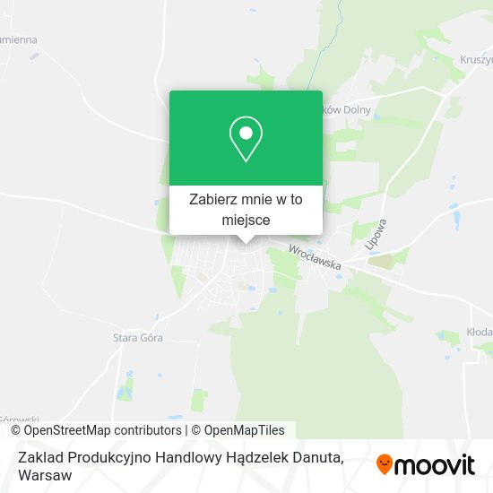 Mapa Zaklad Produkcyjno Handlowy Hądzelek Danuta