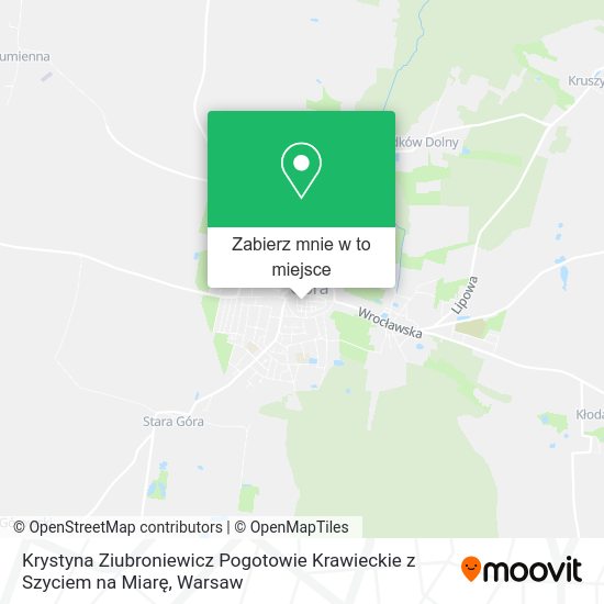 Mapa Krystyna Ziubroniewicz Pogotowie Krawieckie z Szyciem na Miarę