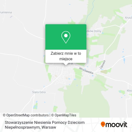 Mapa Stowarzyszenie Niesienia Pomocy Dzieciom Niepełnosprawnym