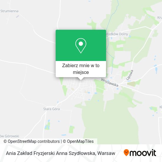 Mapa Ania Zakład Fryzjerski Anna Szydłowska