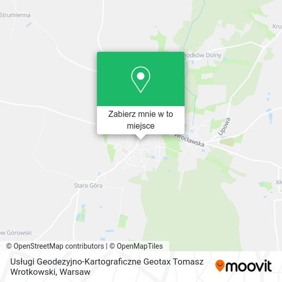 Mapa Usługi Geodezyjno-Kartograficzne Geotax Tomasz Wrotkowski