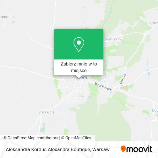 Mapa Aleksandra Kordus Alexandra Boutique