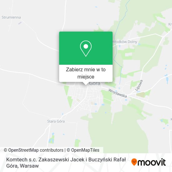 Mapa Komtech s.c. Zakaszewski Jacek i Buczyński Rafał Góra