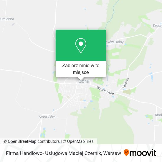 Mapa Firma Handlowo- Usługowa Maciej Czernik