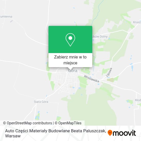 Mapa Auto Części Materiały Budowlane Beata Paluszczak