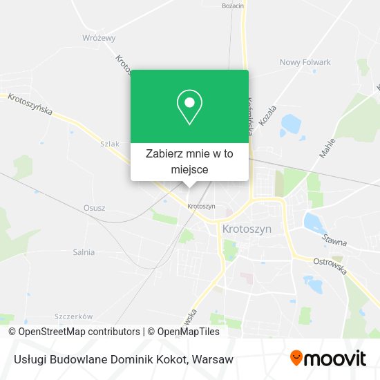 Mapa Usługi Budowlane Dominik Kokot