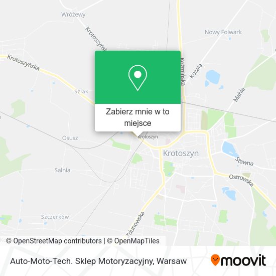 Mapa Auto-Moto-Tech. Sklep Motoryzacyjny