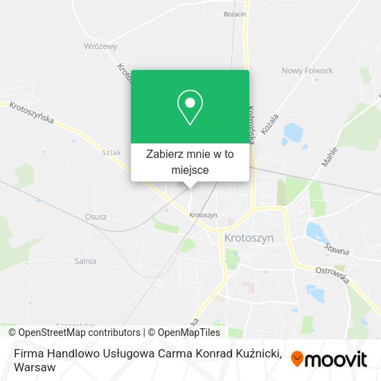 Mapa Firma Handlowo Usługowa Carma Konrad Kuźnicki