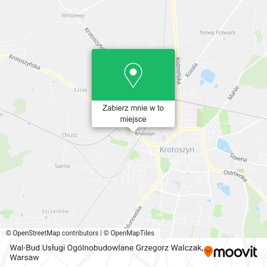 Mapa Wal-Bud Usługi Ogólnobudowlane Grzegorz Walczak