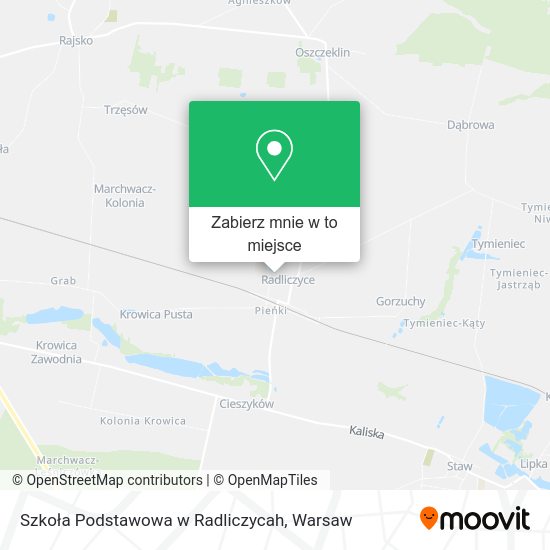 Mapa Szkoła Podstawowa w Radliczycah