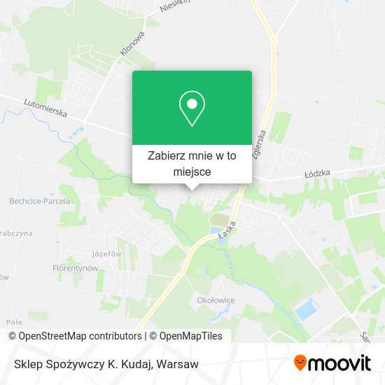 Mapa Sklep Spożywczy K. Kudaj