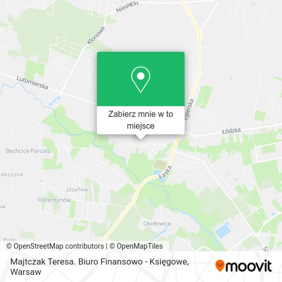 Mapa Majtczak Teresa. Biuro Finansowo - Księgowe