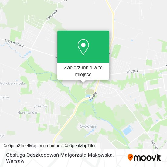 Mapa Obsługa Odszkodowań Małgorzata Makowska