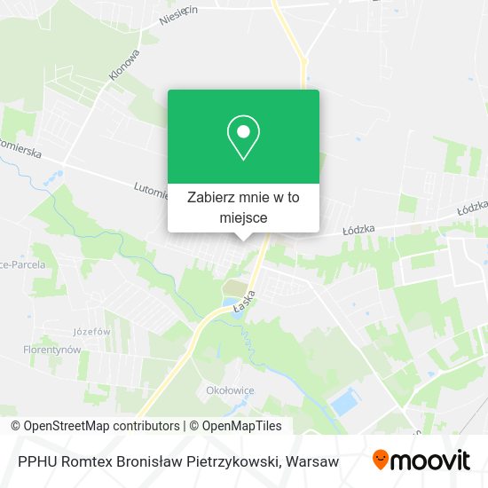 Mapa PPHU Romtex Bronisław Pietrzykowski