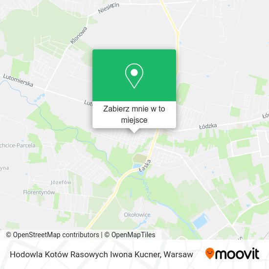 Mapa Hodowla Kotów Rasowych Iwona Kucner