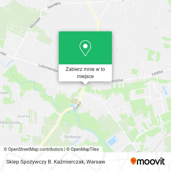 Mapa Sklep Spożywczy B. Kaźmierczak